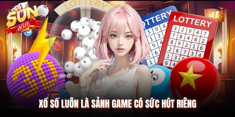 Xổ số luôn là sảnh game đặc sắc rất cuốn hút